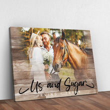 Load image into Gallery viewer, Wooden Animal Portrait Sign | Personalized Canvas Wall Art