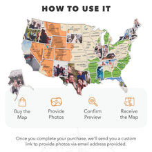 Load image into Gallery viewer, USA Photo Map Physical