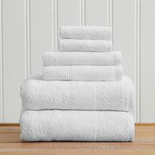 Load image into Gallery viewer, 100% Cotton Woven Texture Bath Towel Set - Marbella Collection