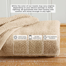 Load image into Gallery viewer, 100% Cotton Woven Texture Bath Towel Set - Marbella Collection