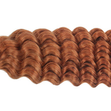 Load image into Gallery viewer, Copper Deep Wave Color 350 Bulk 100% Human Braiding Hair