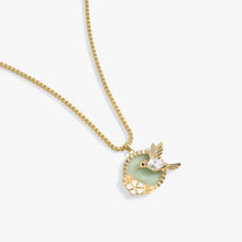 Load image into Gallery viewer, Hummingbird Gemstone Pendant Necklace