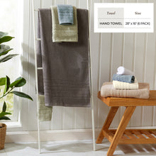 Load image into Gallery viewer, 100% Cotton Checkered Jacquard Bath Towel Set - Giuliana Collection