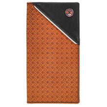 Load image into Gallery viewer, HOOey All Over Hands-Up Basketweave with Black Corner (Tan) - Men's Rodeo Wallet