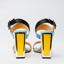 Load image into Gallery viewer, The Niger Multicolor Block Heel Leather Women Sandal
