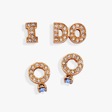 Load image into Gallery viewer, Bridal “I Do” Stud Earring Set of 2
