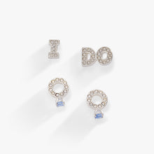 Load image into Gallery viewer, Bridal “I Do” Stud Earring Set of 2