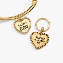 Load image into Gallery viewer, 'I Love My Dog' Bangle &amp; Pet Collar Charm Set of 2