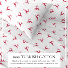 Load image into Gallery viewer, Turkish Cotton Christmas Flannel Sheet Set - Whittaker Collection