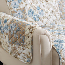 Load image into Gallery viewer, Reversible Floral Patchwork Furniture Protector - Maribel Collection