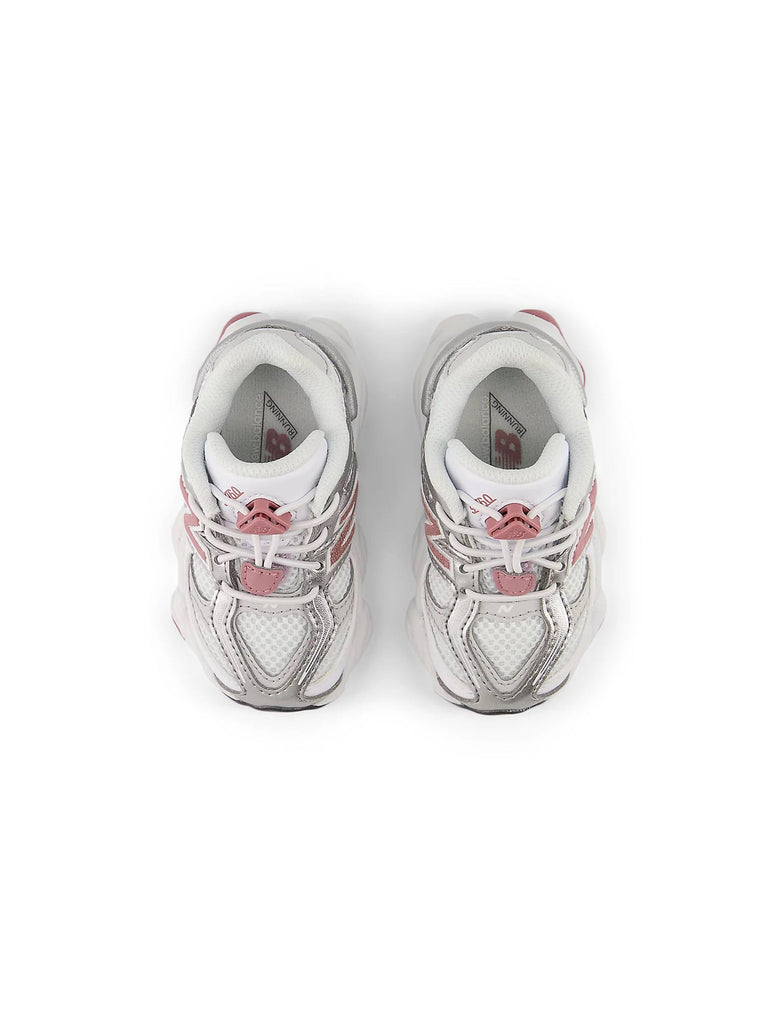 New Balance (TD) 9060 Bungee Shoes  - White/Rosewood