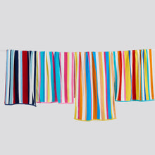 Load image into Gallery viewer, Cotton Velour Cabana Stripe Beach Towel - Novia Collection