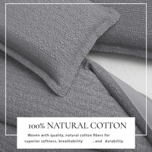 Load image into Gallery viewer, 100% Cotton Honeycomb Waffle Duvet Set - Mattea Collection