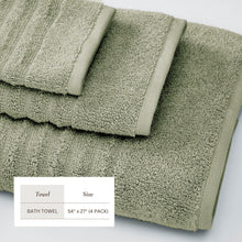 Load image into Gallery viewer, Luxury Combed Cotton Bath Towel Set - Karina Collection