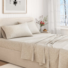 Load image into Gallery viewer, Turkish Cotton Flannel Sheet Set - Winter Floral Collection