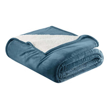 Load image into Gallery viewer, Velvet Plush Sherpa Bed Blanket - Sherpa Fleece Collection