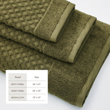Load image into Gallery viewer, Cotton Diamond Waffle Weave Bath Towel Set - Grayson Collection