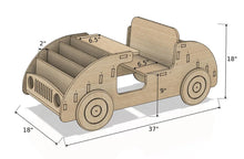 Load image into Gallery viewer, FELIX- Car Inspired Double Sided Bookshelf