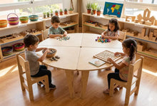 Load image into Gallery viewer, ARI- Semi-Circle Table with Set of 4 Chairs