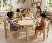 Load image into Gallery viewer, STELLA- Round Table with Set of 4 Chairs