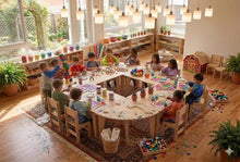 Load image into Gallery viewer, ARI- Semi-Circle Table with Set of 4 Chairs