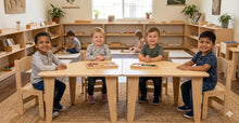 Load image into Gallery viewer, ARI- Semi-Circle Table with Set of 4 Chairs