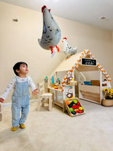 Load image into Gallery viewer, WALLY- Playhouse Inspired Bookshelf + Toy Shelf
