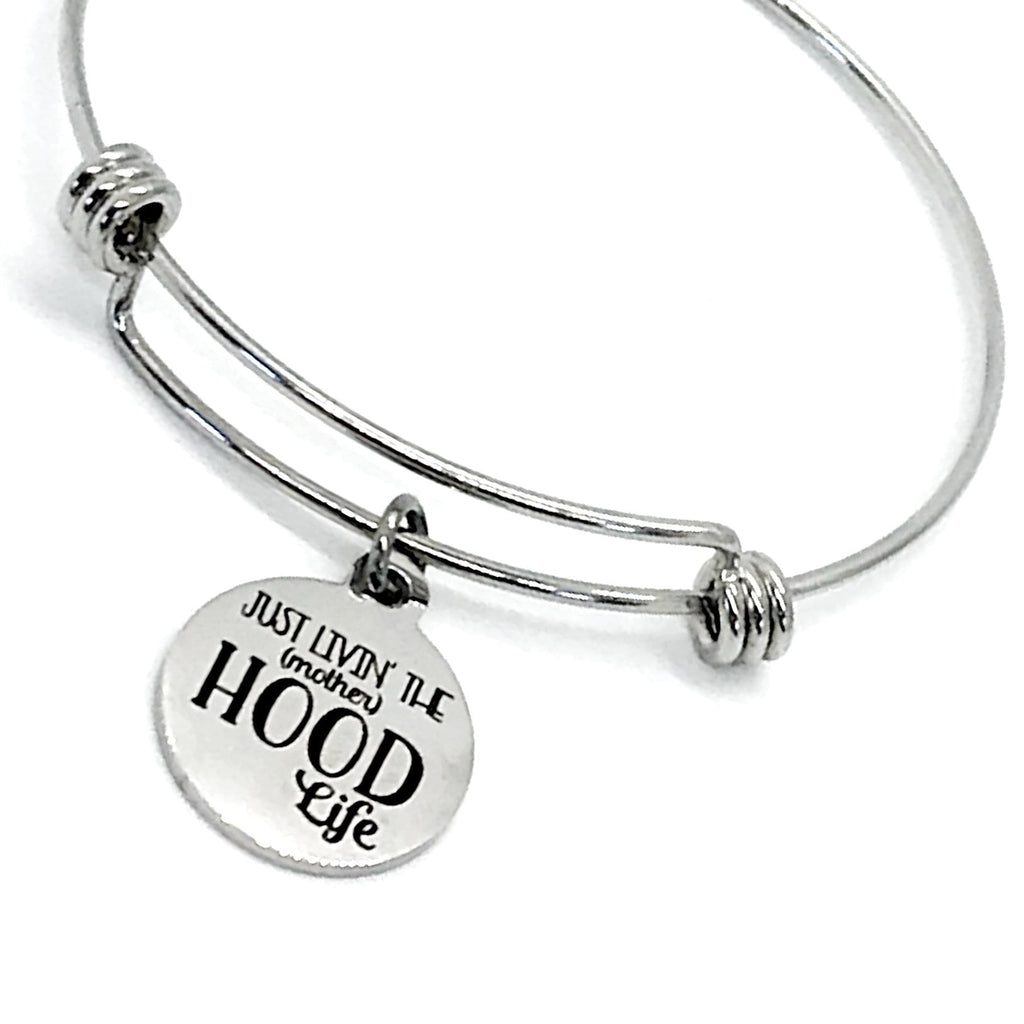 Mom Gift, Just Livin’ The (Mother)Hood Life Bracelet, Motherhood Gift, Gift For Mom, New Mom Braclet, Gift From Kids, Mothers Day Gift