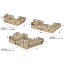 Load image into Gallery viewer, CAPTAIN JACK- Pirate Ship Bed