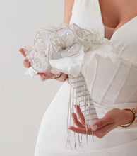 Load image into Gallery viewer, White Flower Bouquet – Ideal for Bridal, Quinceanera, or Proposal