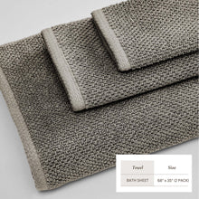 Load image into Gallery viewer, Cotton Textured Bath Towel Set - Acacia Collection