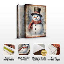 Load image into Gallery viewer, Vintage Snowman Christmas Wall Art