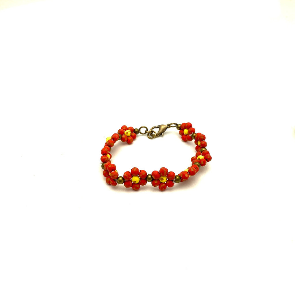 Ceramic Daisy Chain Bracelet