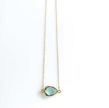 Load image into Gallery viewer, London Blue, Citrine and Garnet Minimalist Necklaces