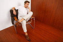 Load image into Gallery viewer, The Roma Tan Leather Wingtip Oxford Men Shoe