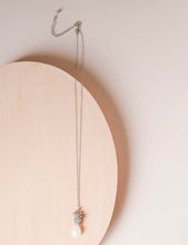 Load image into Gallery viewer, White Chalcedony Silver Cluster Necklace