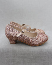 Load image into Gallery viewer, Rock Glitter Mary Jane with Glitter Heels for Girls