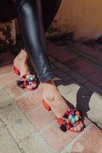 Load image into Gallery viewer, The Vigo Red Leather Block Heel Women Sandal