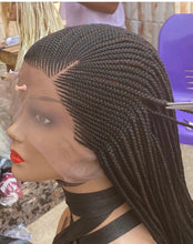 Load image into Gallery viewer, Cornrow Braid Wig - Full Lace Side Part - Candy