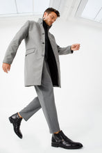 Load image into Gallery viewer, The Dallas Black Leather Bit Ankle Zip-Up Dress Men Boot