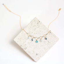 Load image into Gallery viewer, Rainbow Gemstone Mini Sparkler Necklace - Gold