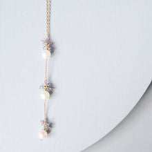 Load image into Gallery viewer, Pearl and Aquamarine Quartz Necklace