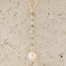 Load image into Gallery viewer, White Chalcedony Yoga Necklace