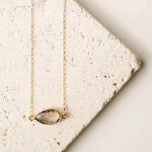 Load image into Gallery viewer, Smoky Quartz Gold Minimalist Necklace