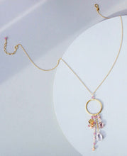 Load image into Gallery viewer, The Ammil Necklace - Rose Pink Gemstones