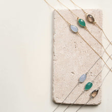 Load image into Gallery viewer, Smoky Quartz Silver Minimalist Necklace