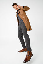 Load image into Gallery viewer, The Dallas Tan Leather Bit Ankle Zip-Up Dress Men Boot