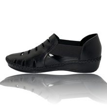 Load image into Gallery viewer, The Maerdy Black Leather Sandal Final Sale!