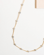Load image into Gallery viewer, Labradorite Necklace &amp; Earring Layering Set