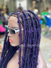 Load image into Gallery viewer, Destress Locs - Full Lace Purple Color - Makeba